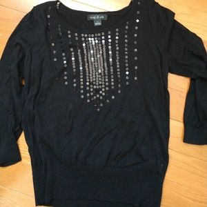 August Silk Sequin Top